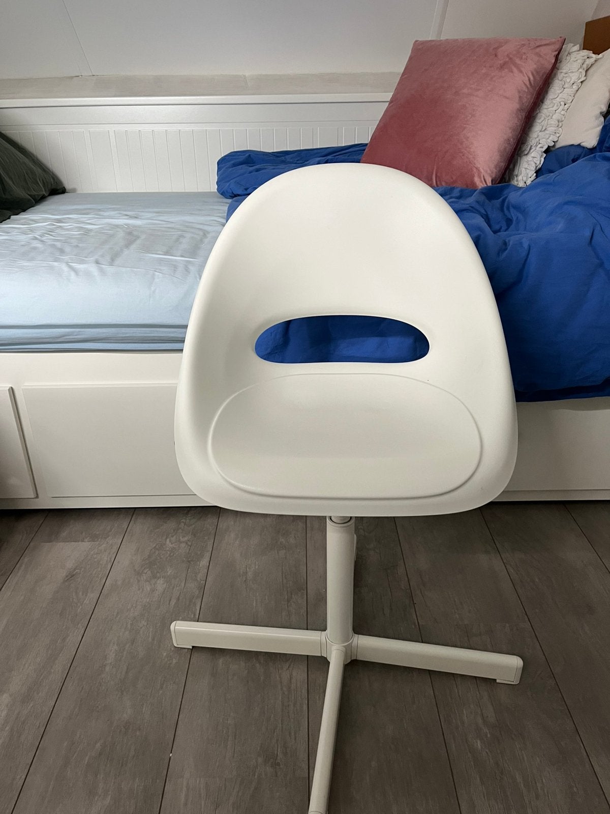 Ikea kinderbureaustoel Loberget/sibben, Ophalen, Zo goed als nieuw, Wit, Bureaustoel