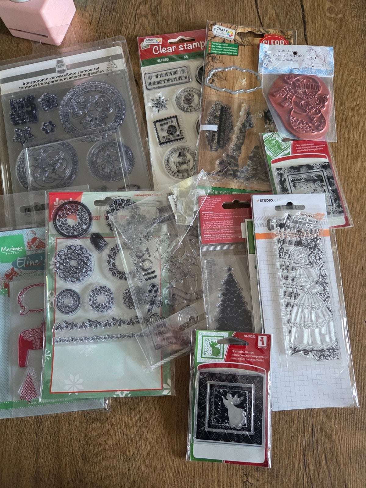 kerst stempels in 1 koop, Hobby en Vrije tijd, Ophalen, Clearstamp