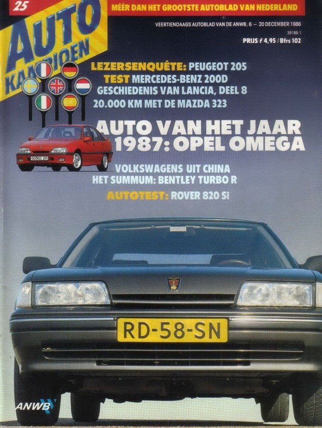 Autokampioen 25 1986 : Peugeot 205 Turbo 16 - Mercedes 200D, Ophalen of Verzenden, Gelezen, Algemeen