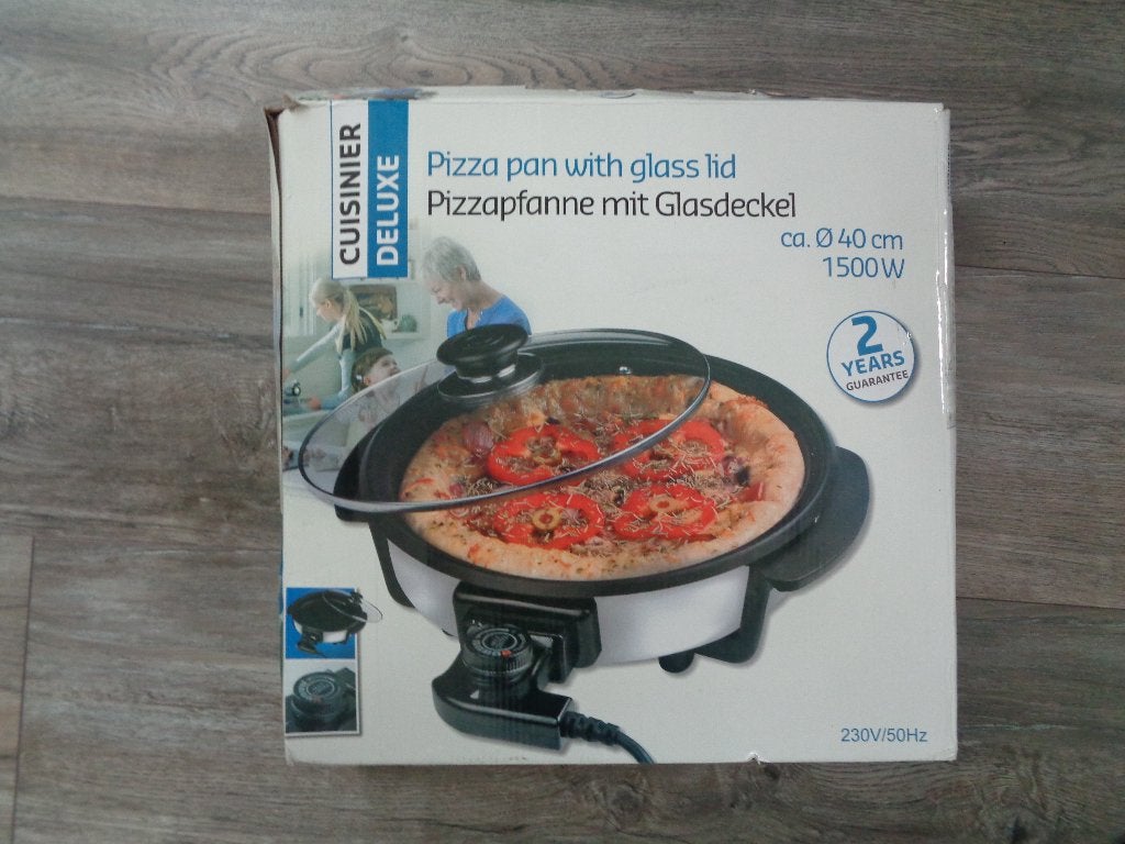 elektrische pizza / hapjespan cuisinier de luxe, Ophalen, Zo goed als nieuw