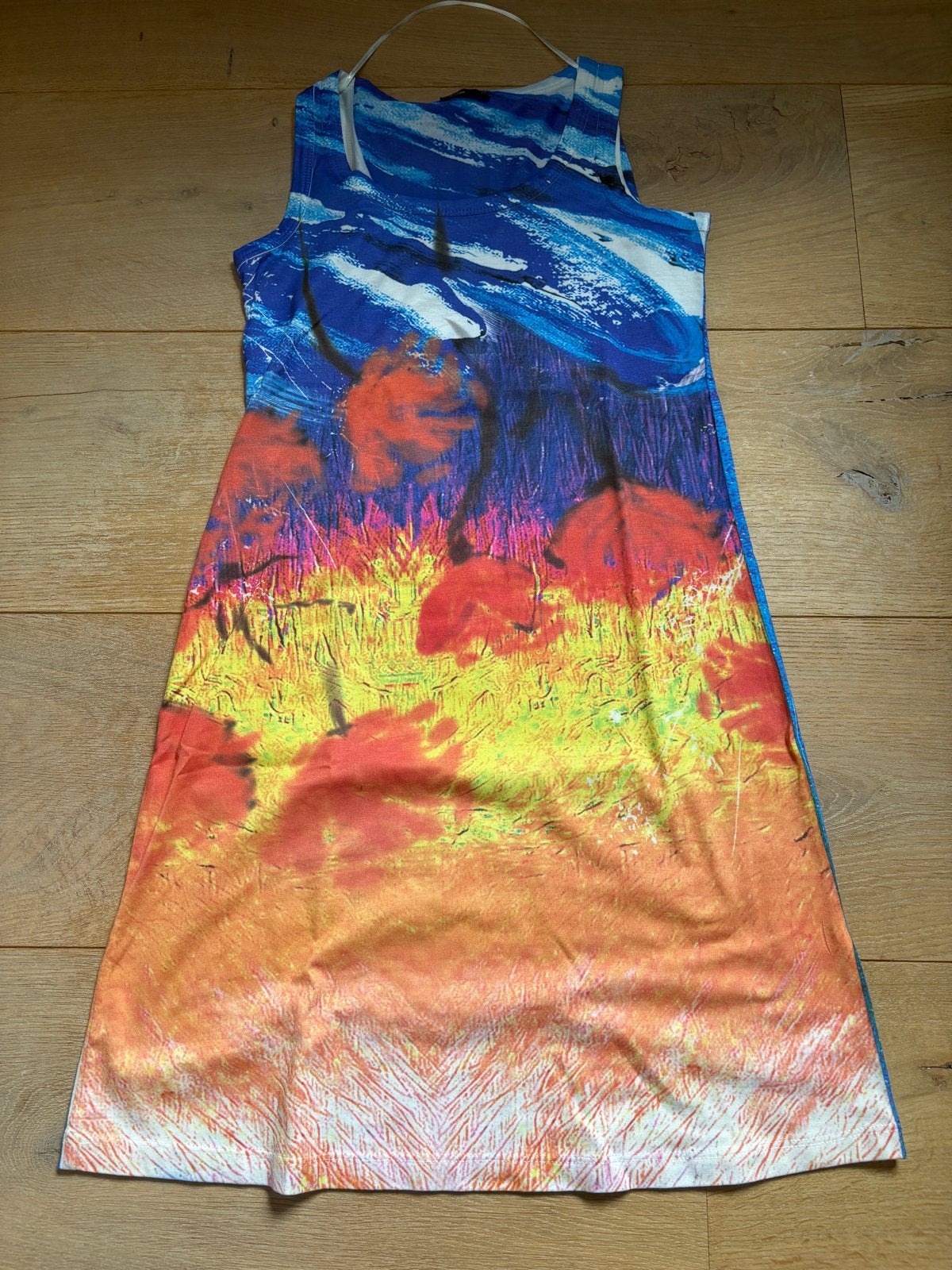 LOVE2WAIT Zwangerschapsjurk XS - Kleurrijke Print, Kleding | Dames, Meerkleurig, Ophalen of Verzenden, Zo goed als nieuw, Knielengte