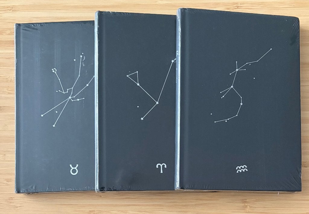 Notitieboeken sterrenbeelden, washi en stickers beschikbaar, Verzenden, Nieuw