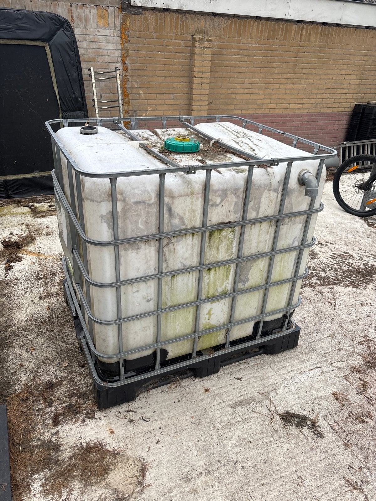 IBC Tank 1000L - Wateropslag - Regenwater opvang, 150 liter of meer, Ophalen, Gebruikt, Kunststof