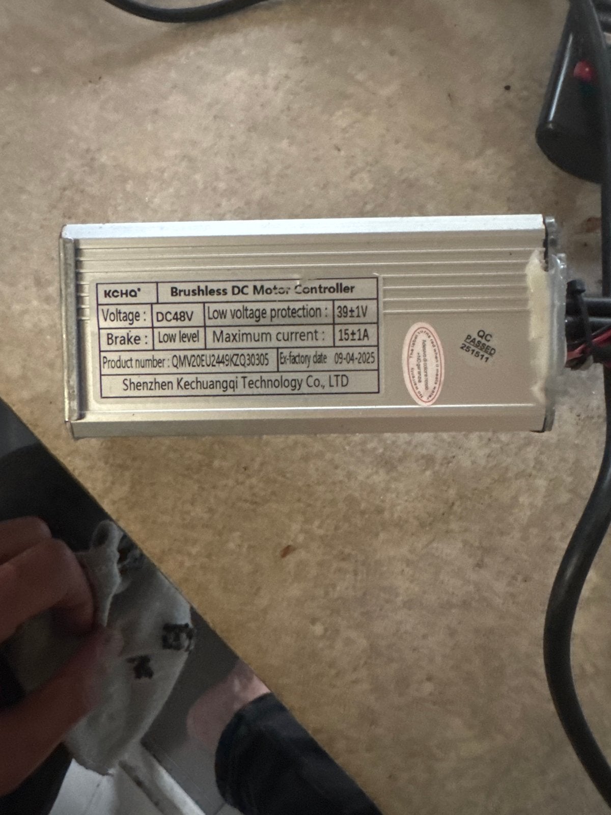 KCHO Borstelloze DC Motor Controller 48V 15A, Nieuw, Motor, Aluminium, Ophalen