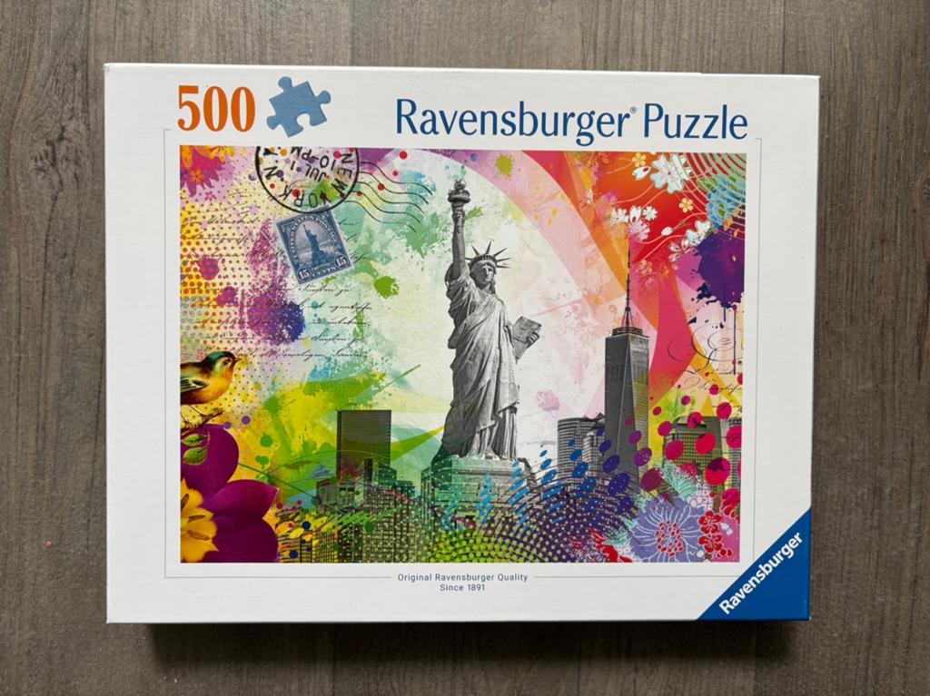 Puzzel 500 stukjes New York / Ravensburger, Ophalen of Verzenden, 500 t/m 1500 stukjes, Zo goed als nieuw, Legpuzzel
