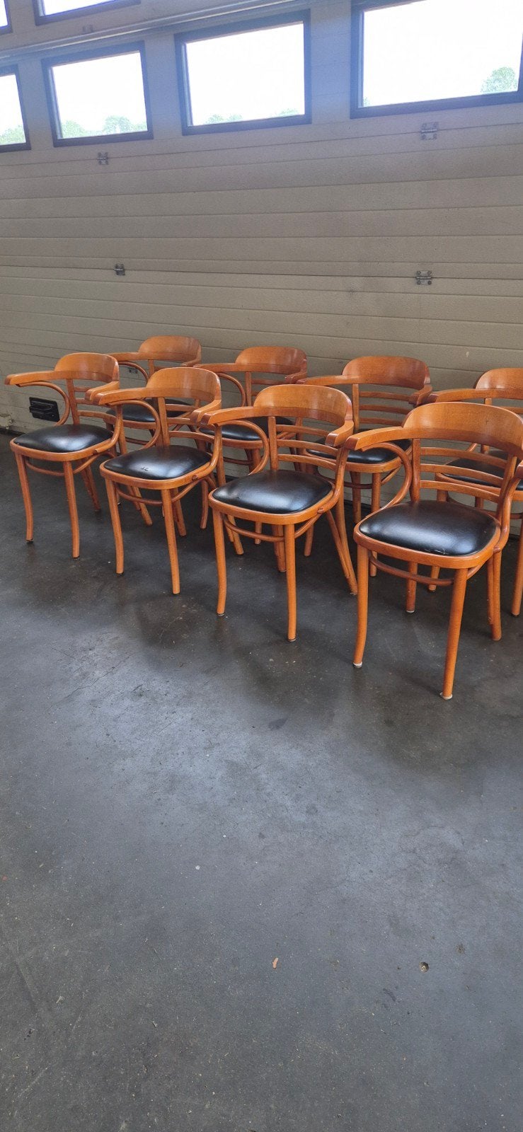 cafe horeca mancave stoelen, Huis en Inrichting, Stoelen, Ophalen, Gebruikt, Bruin, Geen