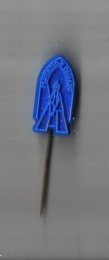 plastic religie speldje Plechtige Omgang, Verzamelen, Speldjes, Pins en Buttons, Ophalen of Verzenden, Gebruikt, Overige onderwerpen