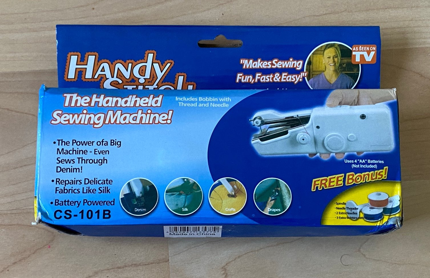 Hand naaimachine, Hobby en Vrije tijd, Naaimachines en Toebehoren, Ophalen of Verzenden, Zo goed als nieuw, Naaimachine, Overige merken