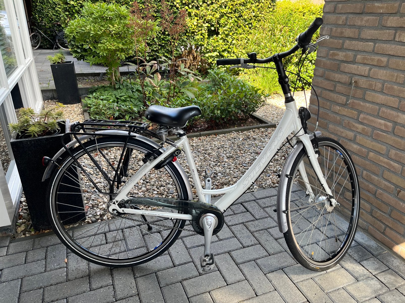damesfiets 'S' framemaat 46cm, wit, wielen 28 inch, zgan, Minder dan 47 cm, Ophalen, Zo goed als nieuw, Overige merken