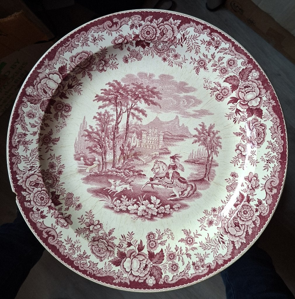Een antiek bord van Petrus Regout, genaamd 'Amazone', Ophalen of Verzenden