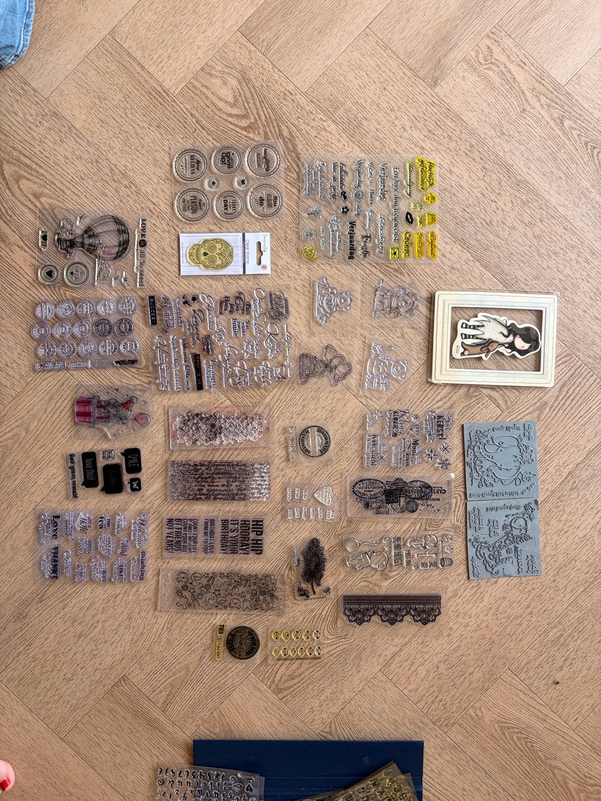 Grote collectie stempels - diverse soorten en thema's, Ophalen of Verzenden, Zo goed als nieuw, Clearstamp