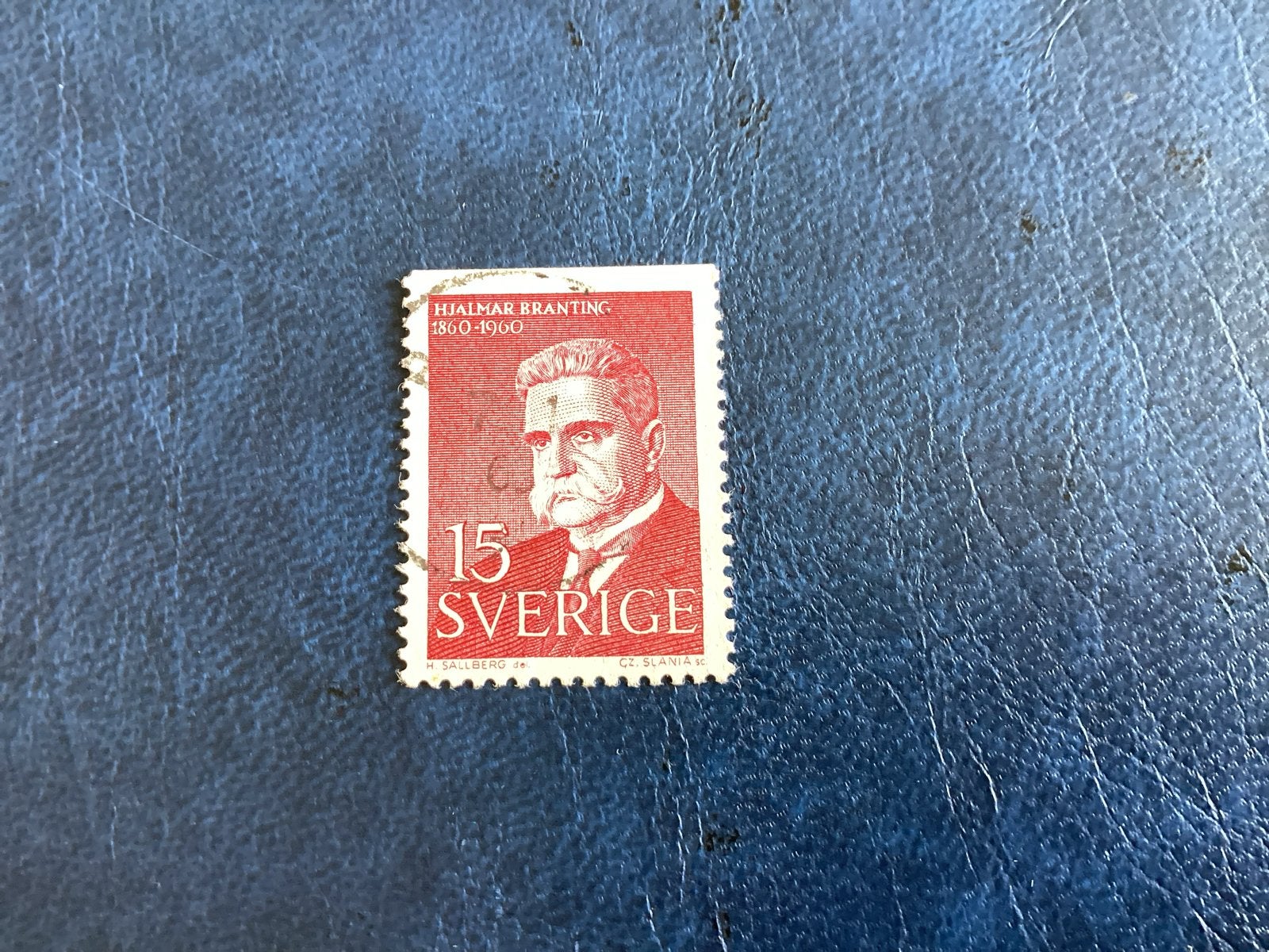 Zweden 1960- Mi.465-  Hjalmar Branting 1960, Ophalen of Verzenden, Zweden, Gestempeld