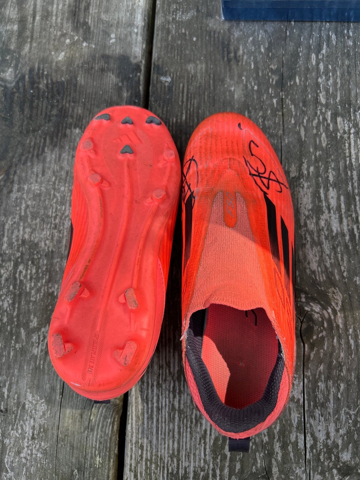 Adidas F50 Voetbalschoenen - Oranje, Sport en Fitness, Maat XS of kleiner, Ophalen, Gebruikt, Schoenen