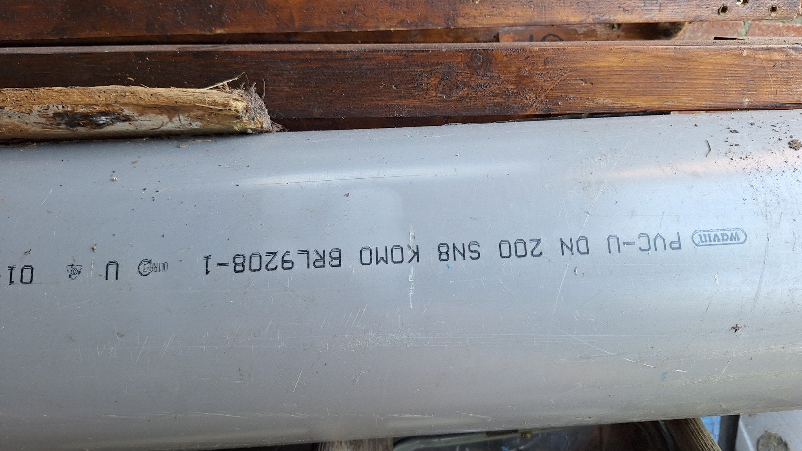 pvc afvoerbuis, Ophalen, Pvc, Minder dan 2 meter, 80 mm of meer