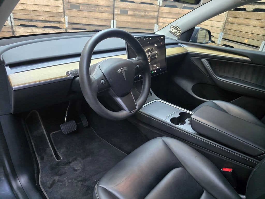 Tesla Model Y Long Range AWD 75 kWh Clima Cruise 360 Leder L, Automaat, Gebruikt, Zwart, Stoelverwarming