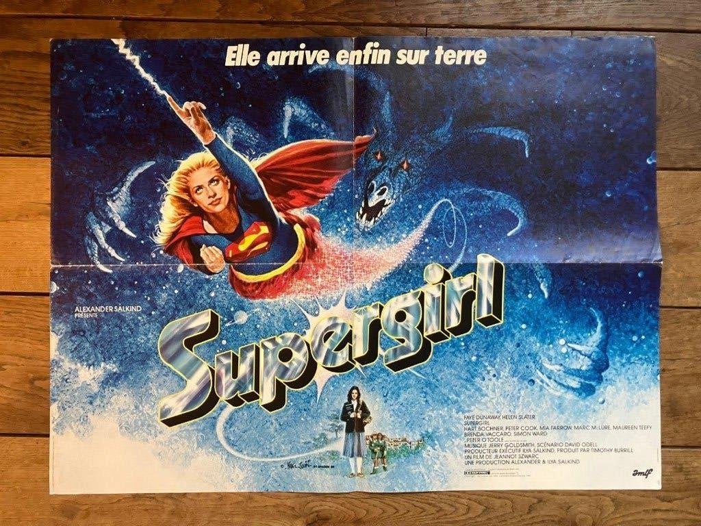 Supergirl orginele poster (frans), Ophalen of Verzenden, Zo goed als nieuw, Film, Poster
