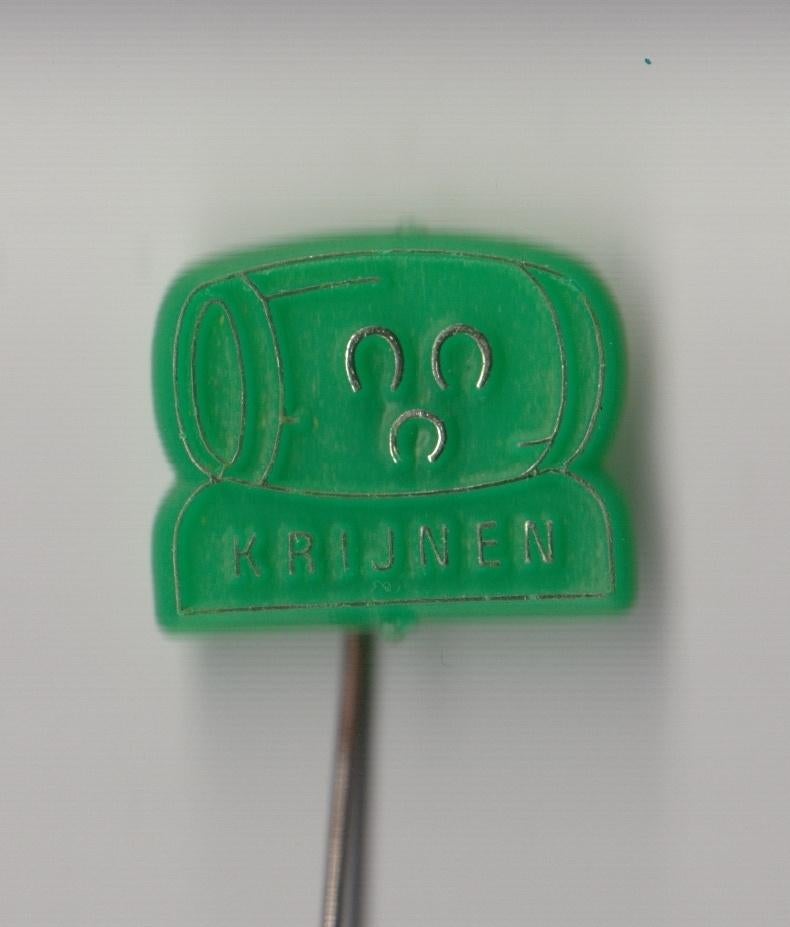 Breda Bier 3 Hoefijzers Krijnen speldje, Gebruikt, Niet vindbaar, Niet vindbaar, Speldje of Pin