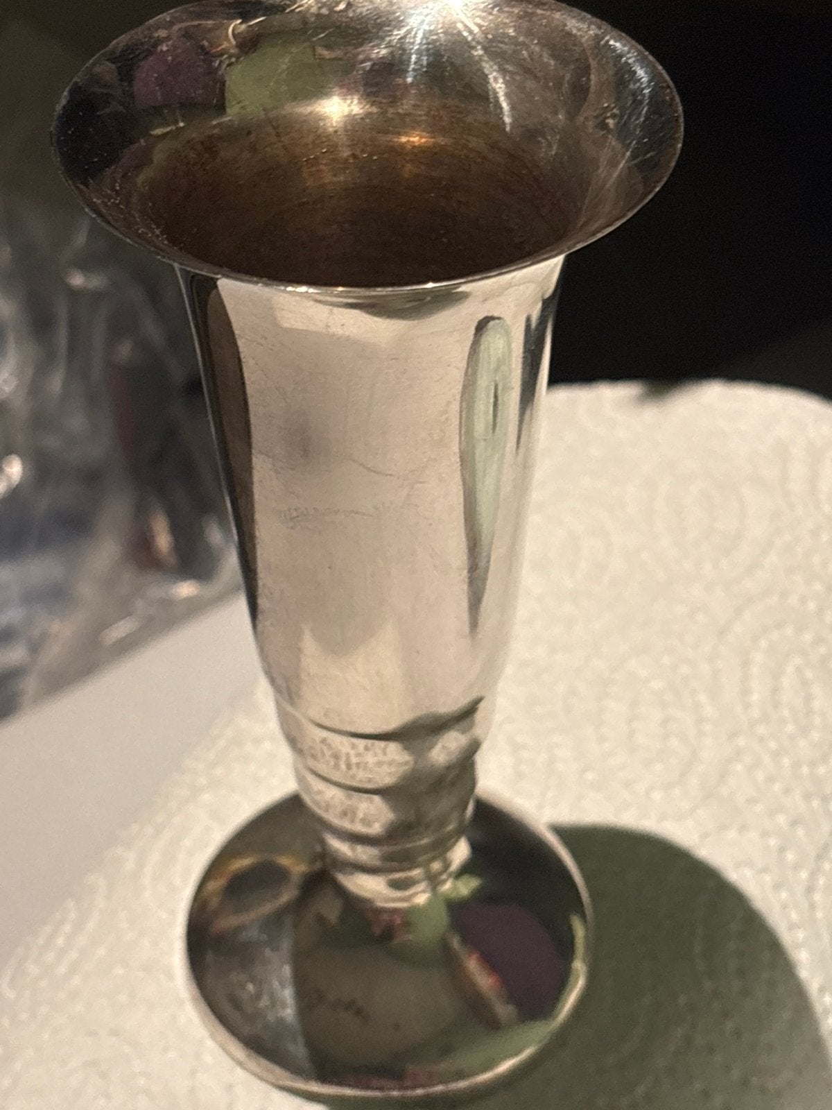 Keltum Trompetvaasje - Verzilverd 100 - Art Deco Stijl, Ophalen of Verzenden