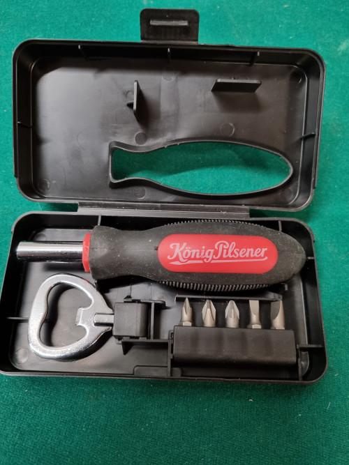 Konig pilsener bier opener en bitten set, Ophalen of Verzenden