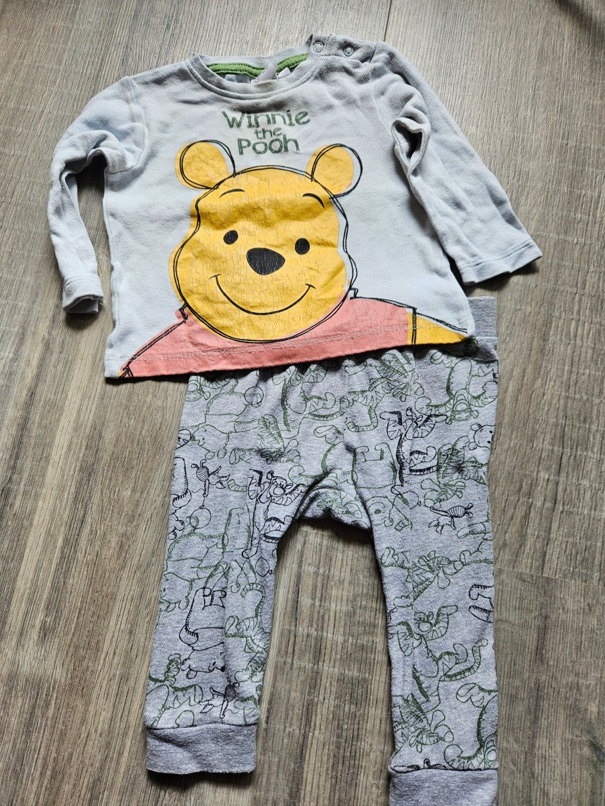 Winnie the Pooh pyjama setje voor baby's, Nacht- of Onderkleding, Gebruikt, Jongetje of Meisje, Disney Baby