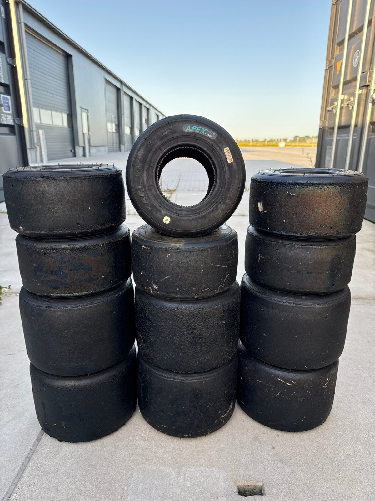 Apex blauw slicks 70/80%, Ophalen of Verzenden, Zo goed als nieuw, Kart