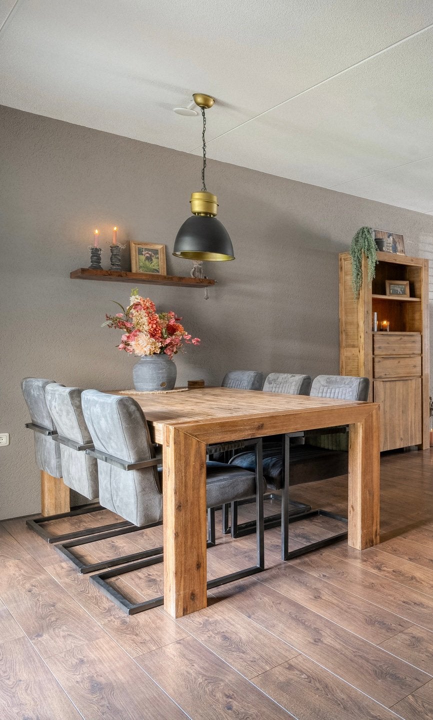 Mooie eethoek met 6 stoelen - Salzburglijn van Pronto, Ophalen, 200 cm of meer, 50 tot 100 cm, Zo goed als nieuw