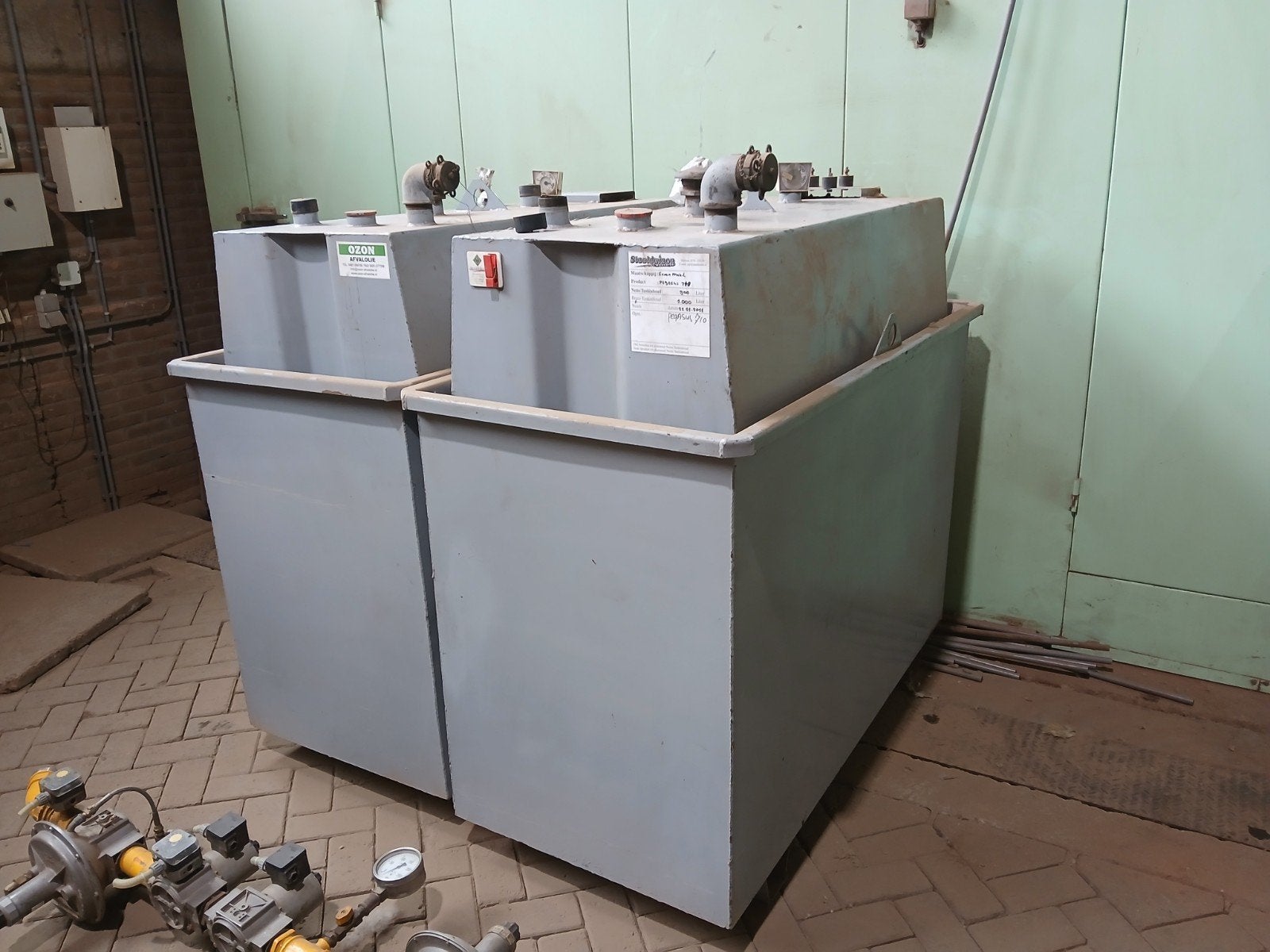 Olie opslagtank, olietank, dieseltank, 1000l tank brandstof, Ophalen