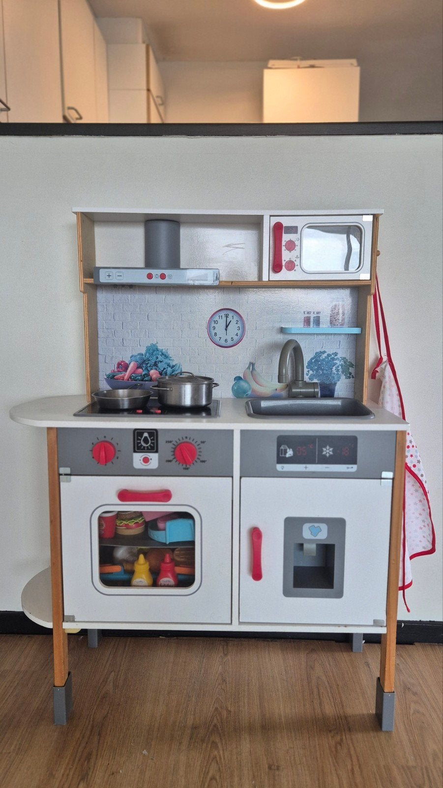 Houten speelkeuken met accessoires, Ophalen, Gebruikt, Jongen of Meisje
