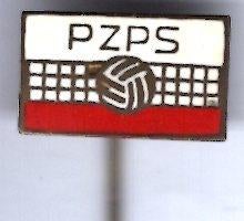 PZPS Poolse volleybal bond koper speldje ( Y_043 ), Verzenden, Zo goed als nieuw, Sport, Speldje of Pin