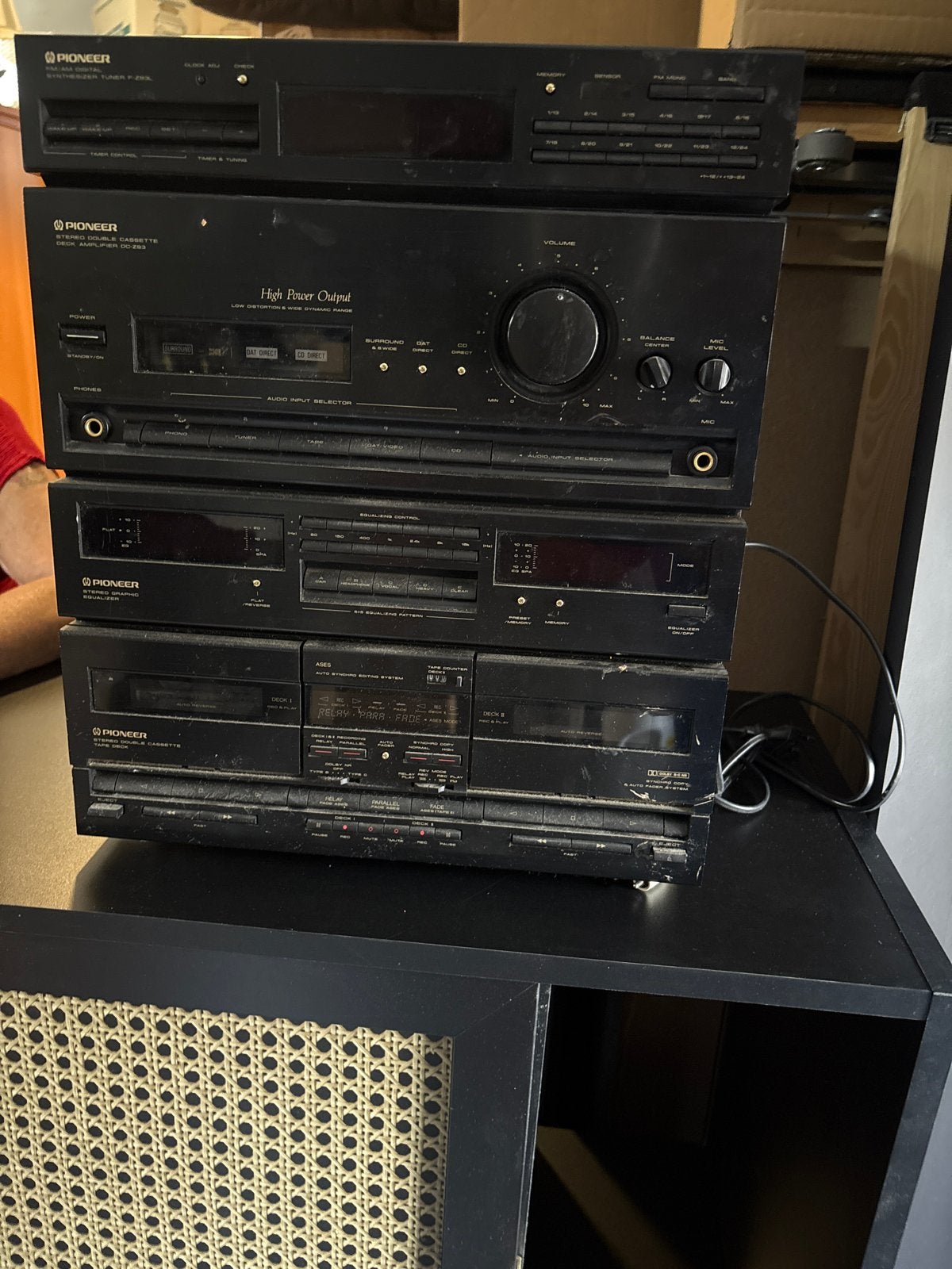Pioneer Stereo Set - Tuner, Versterker, Dubbel Cassettedeck, Ophalen, Gebruikt, Cassettedeck, T