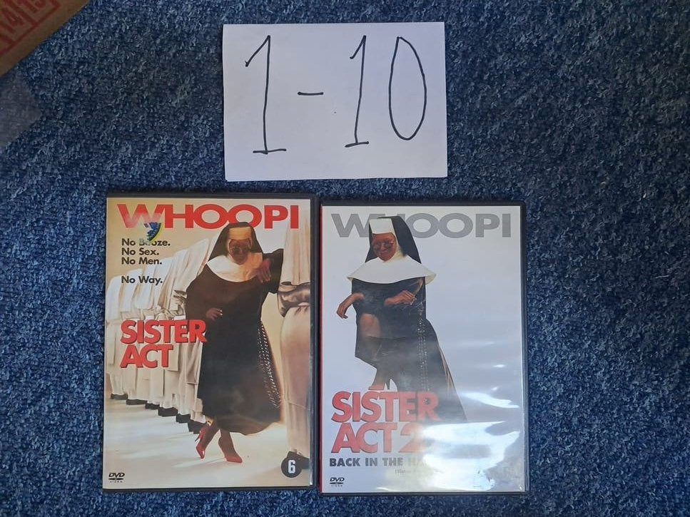 Sister Act 1 & 2 DVD - Whoopi Goldberg, Alle leeftijden, Overige genres, Ophalen of Verzenden, Zo goed als nieuw