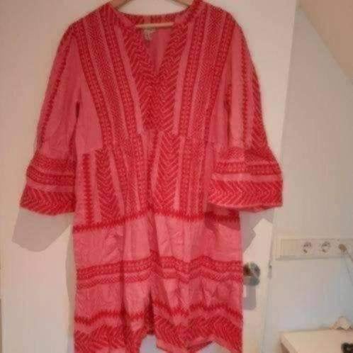 Roze zomer jurk 42, Verzenden, Zo goed als nieuw, Maat 42/44 (L), Roze