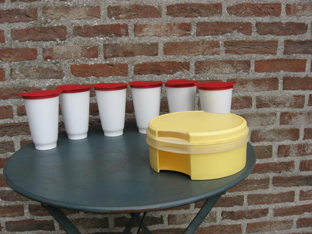tupperware: allegra cup - koekendoos/koekdoos, Verzenden, Zo goed als nieuw, Overige typen