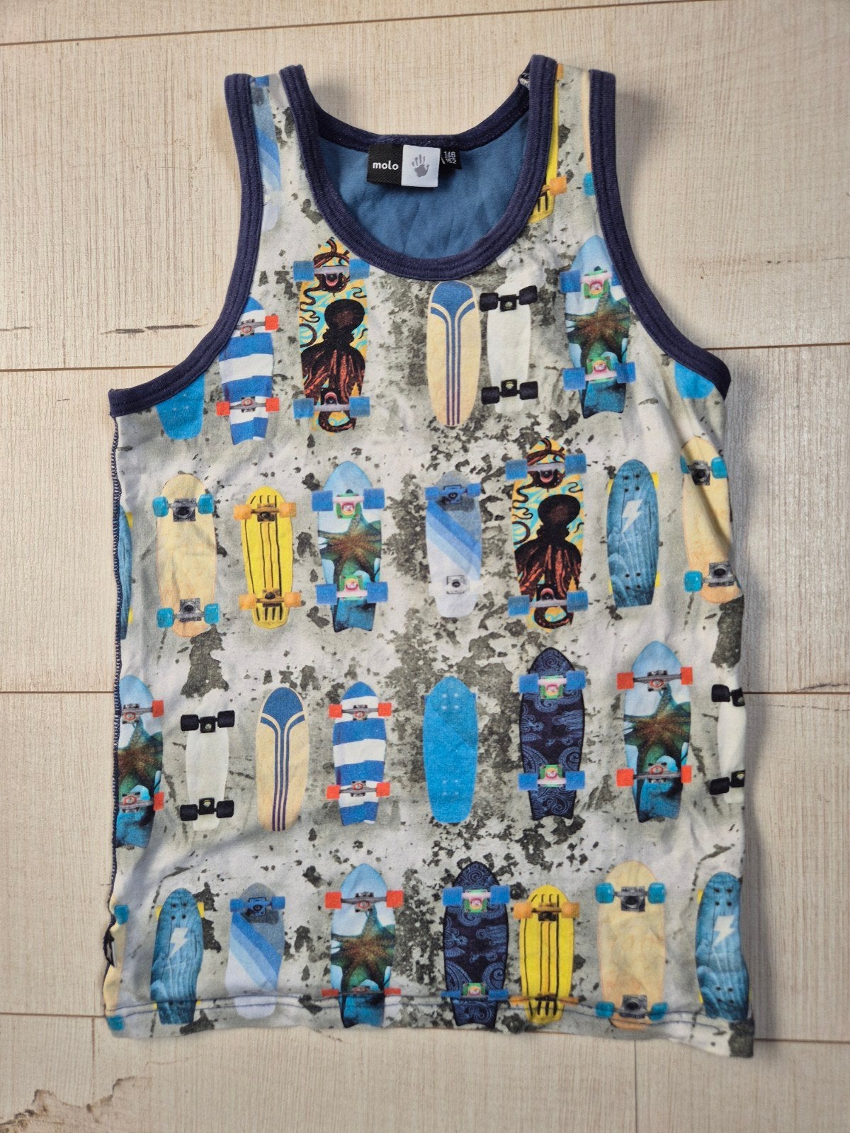 Stoer shirt/ hemd "skateboard" mt 146/152 (Molo), Kinderen en Baby's, Kinderkleding | Maat 146, Ophalen, Molo, Zo goed als nieuw