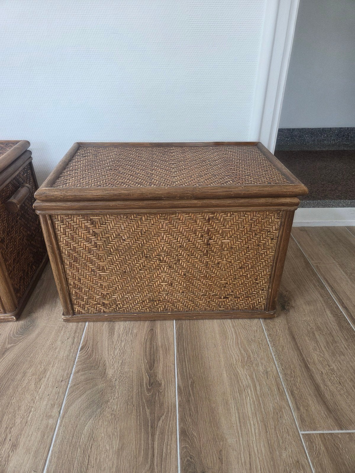 Rotan opbergkisten - 57x36x40 cm, Huis en Inrichting, Ophalen, Overige materialen, Minder dan 50 cm, Gebruikt