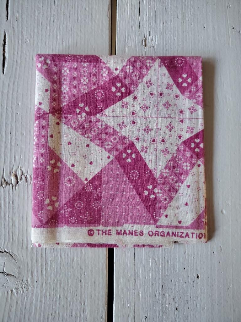 Mooie quiltstof The Manes Organization - roze/ecru, Nieuw, Ophalen of Verzenden, 30 tot 120 cm, Katoen