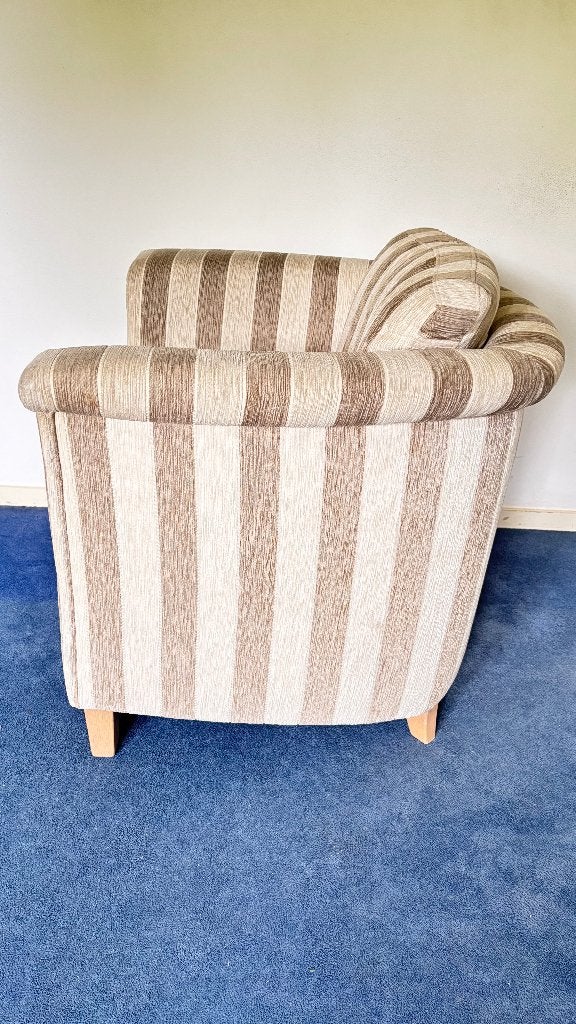 Unieke handgemaakte fauteuil op maat, Huis en Inrichting, Fauteuils, Verzenden, Modern, Elegant, 75 tot 100 cm, Zo goed als nieuw