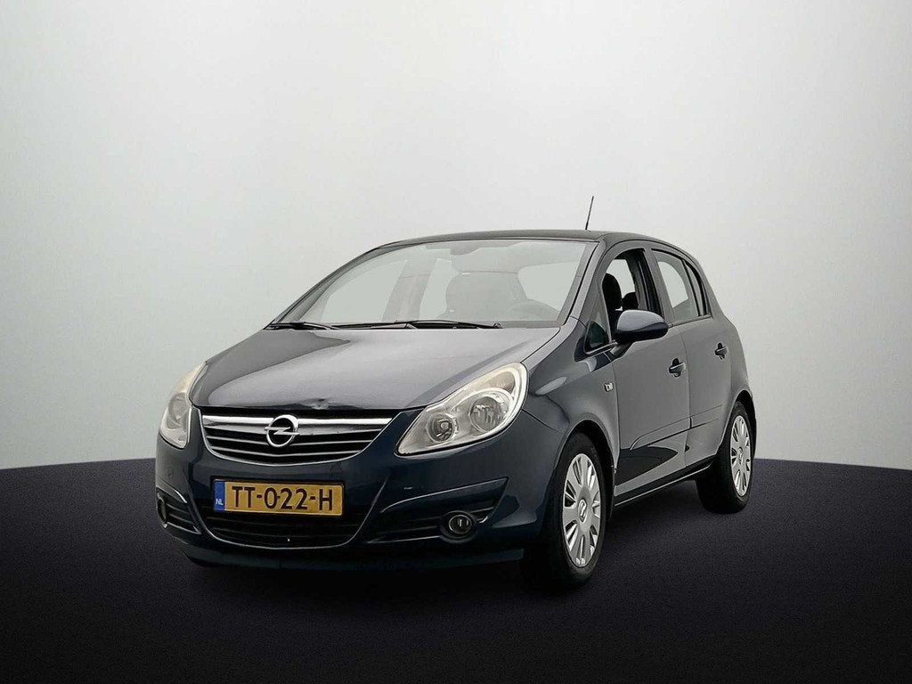 Opel Corsa 1.2-16V Enjoy 2007 | TT-022-H, Auto's, Voorwielaandrijving, Gebruikt, 4 cilinders, Blauw