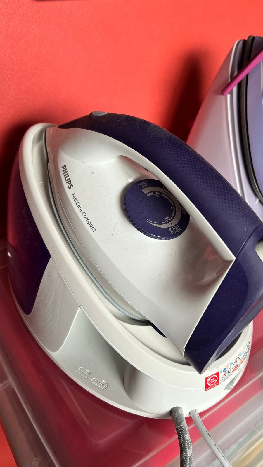 Philips FastCare Compact Strijkijzer - Zo goed als nieuw, Ophalen of Verzenden, Zo goed als nieuw, Strijkijzer met snoer