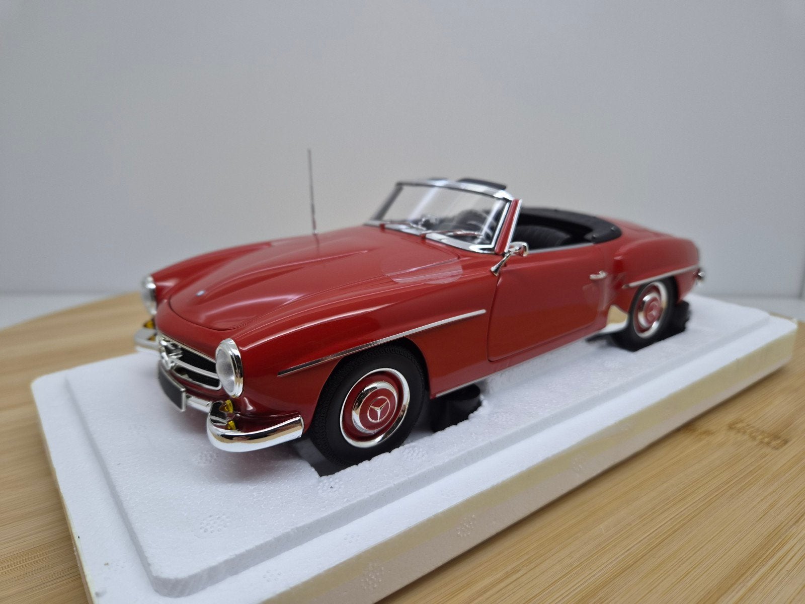 Minichamps Mercedes 190 SL Roadster w121 Rood, S, Auto, Nieuw, MiniChamps