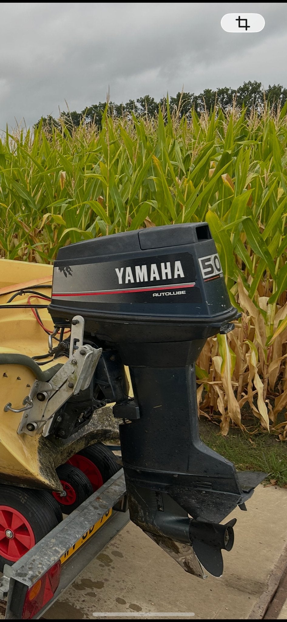 Yamaha 50 pk Autolube 2-takt Langstaart - Onderhoud nodig, Ophalen, Gebruikt