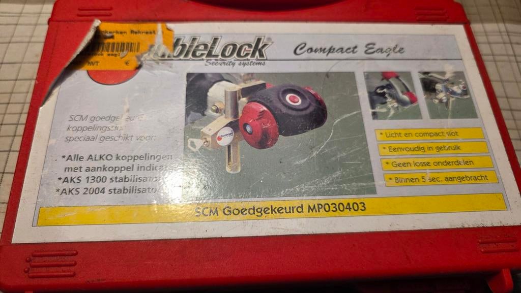 DoubleLock Compact Eagle SCM gekeurd disselslot, Ophalen of Verzenden, Gebruikt