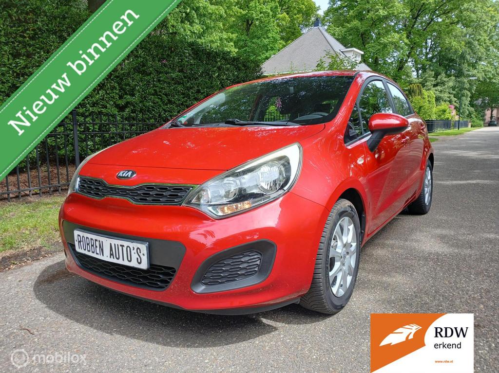 Kia rio 1.2 cvvt red edition airco 5 deurs, Voorwielaandrijving, Gebruikt, Zwart, Bedrijf