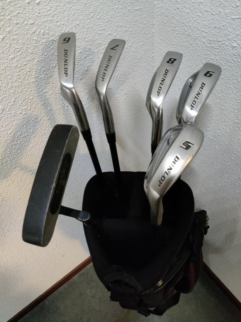 Halve Dunlop TD Plus golfset met Inesis draagtas, Ophalen, Gebruikt, Set, Overige merken