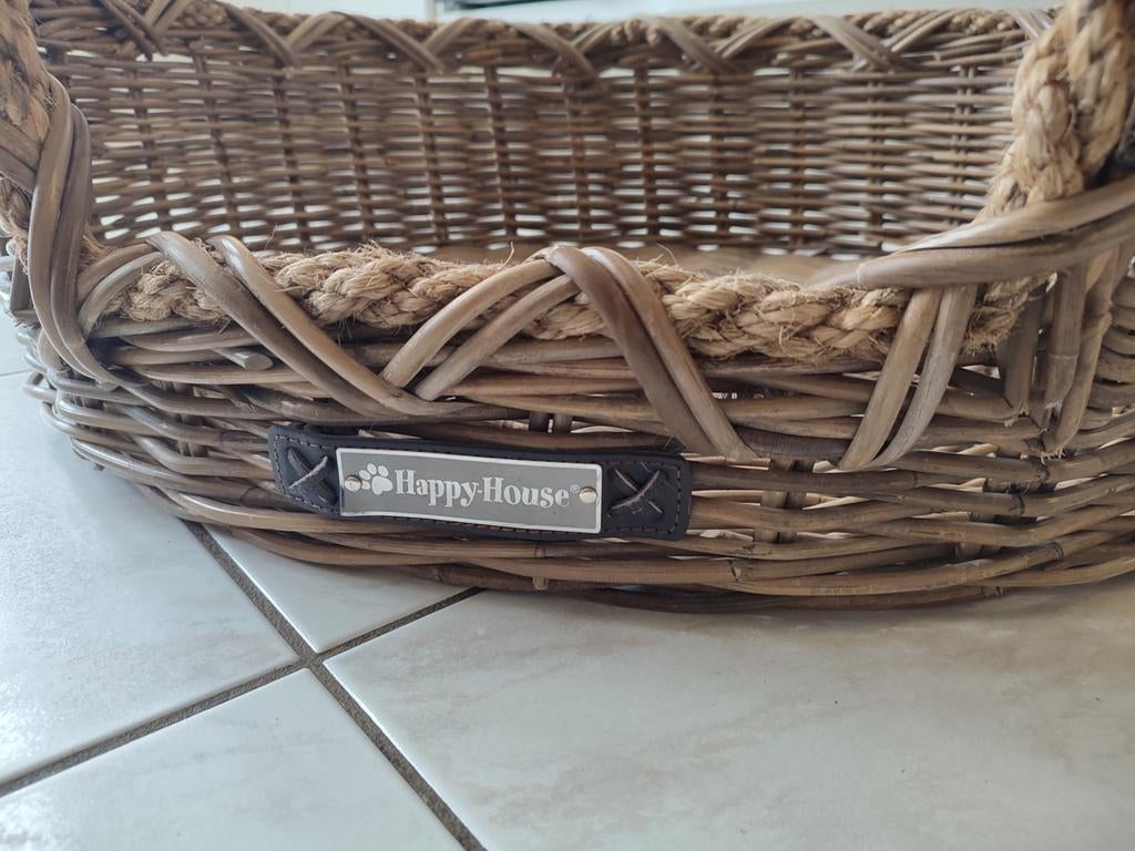 Happy - House stevige hondenmand XL (rieten)*Weinig gebruikt, Ophalen, Zo goed als nieuw, Riet