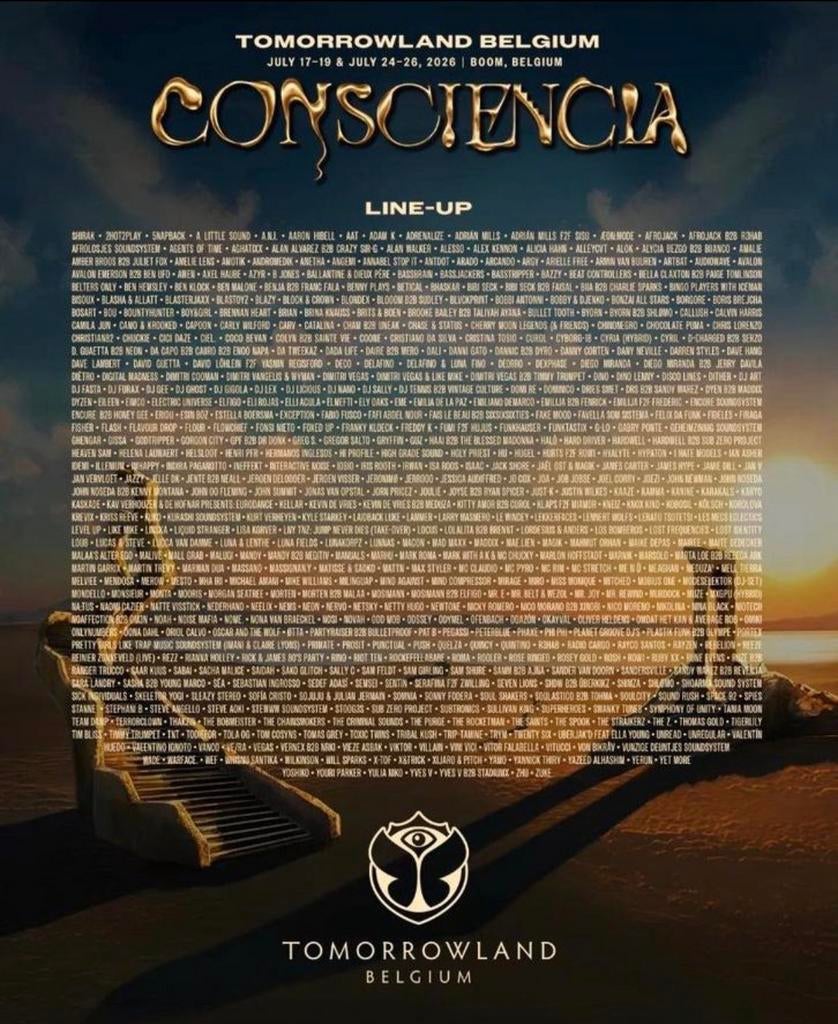 Tomorrowland 2026 Tickets, Drie personen of meer, Juli