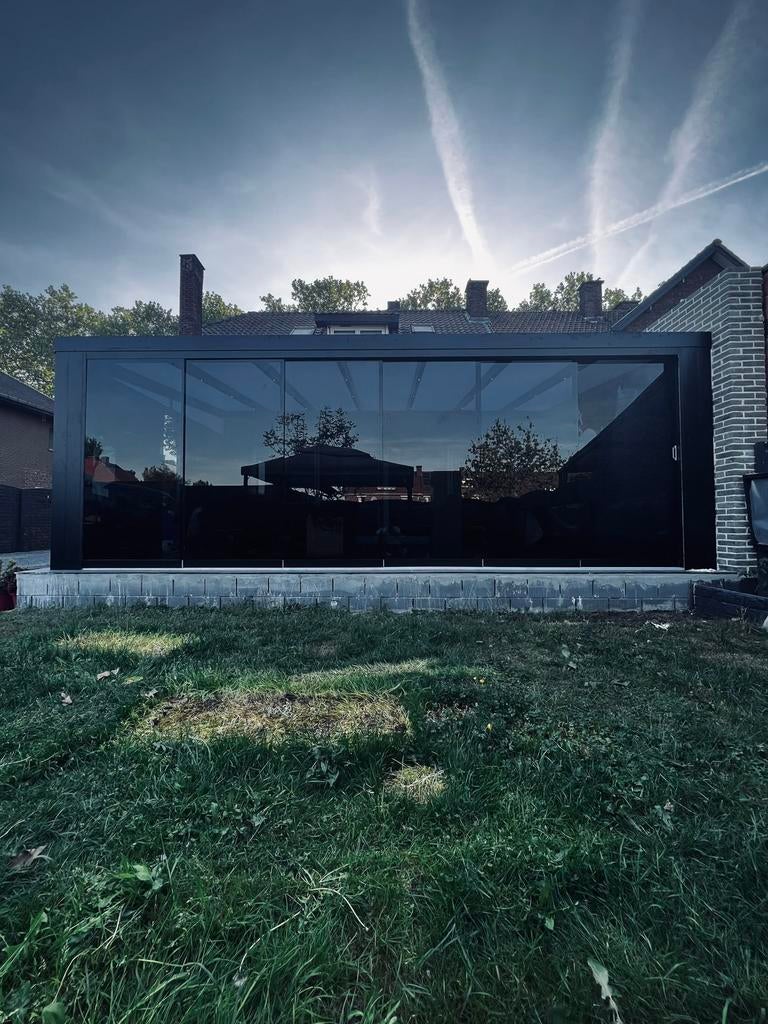 Op maat gemaakte aluminium veranda’s | Levering + plaatsing, Tuin en Terras, Overkappingen, Ophalen, Nieuw, Veranda