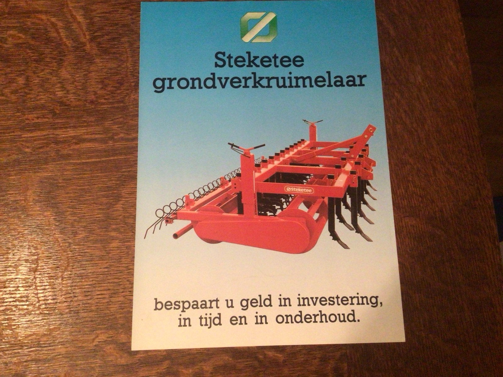 Folder Steketee grondverkruimelaar, Ophalen of Verzenden, Zo goed als nieuw