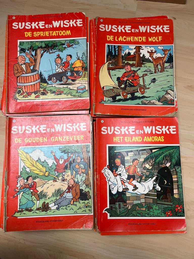 Grote verzameling Suske en Wiske stripboeken, Boeken, Stripboeken, Meerdere stripboeken, Ophalen, Gelezen