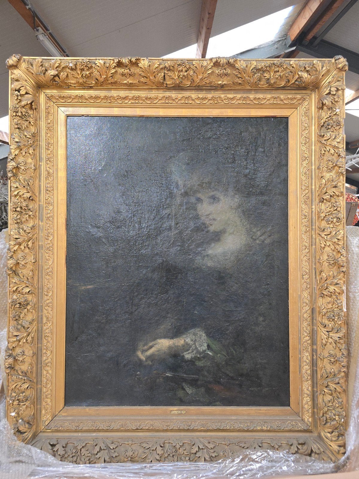 Zeer zeldzaam antiek schilderij Petrus van der Velden, Antiek en Kunst, Kunst | Schilderijen | Klassiek, Ophalen